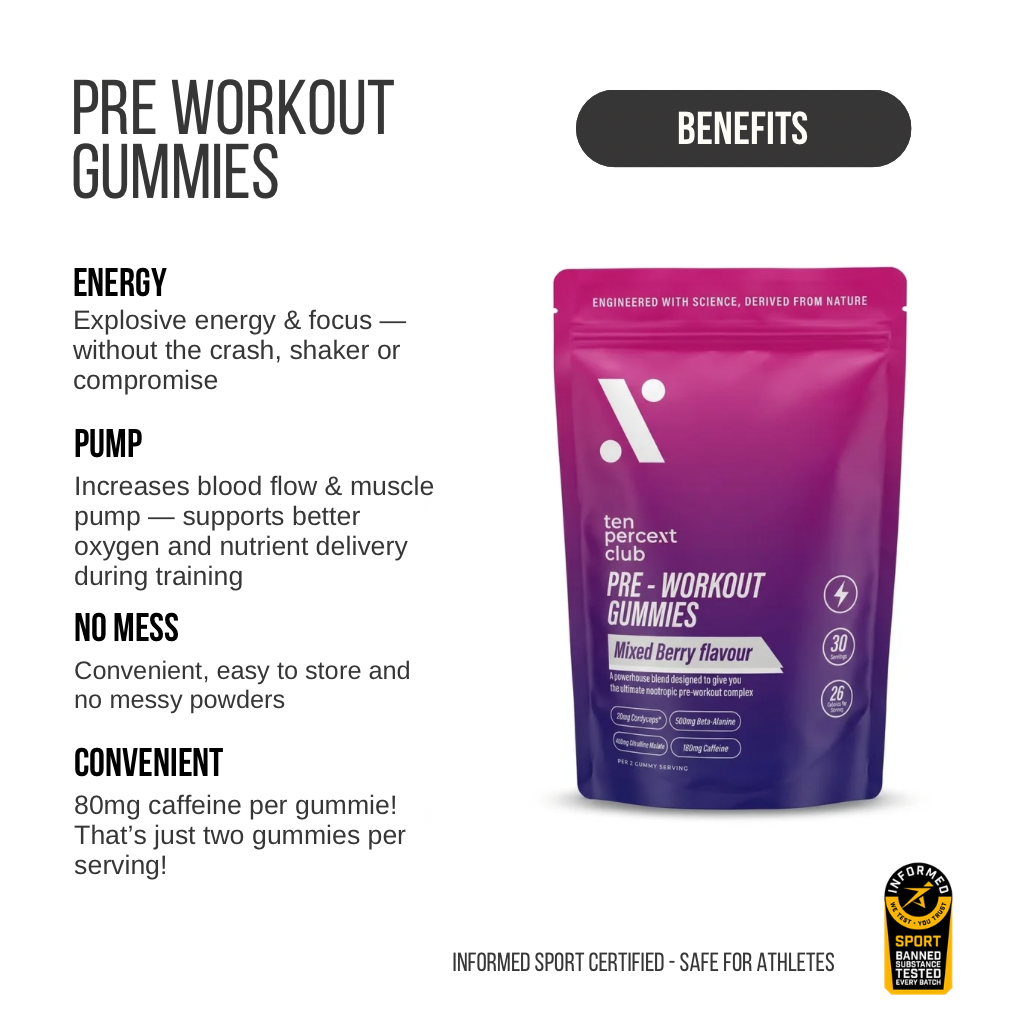 Mixed Berry Pre Workout Gummies