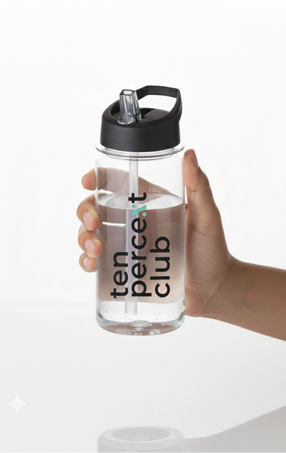 600ml Spout Lid Clear Bottle